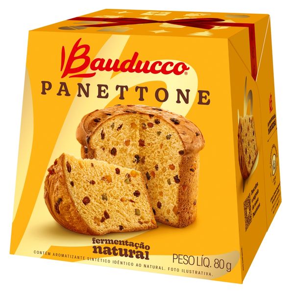 Caixa Bauducco Mini Panettone 80g  1
