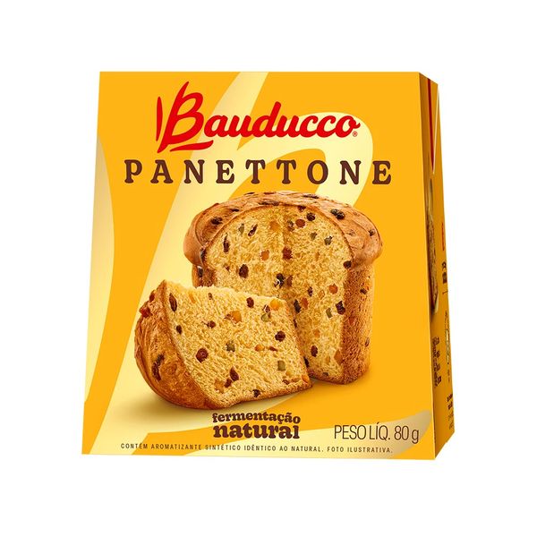 Caixa Bauducco Mini Panettone Frutas 80g  1