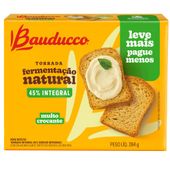 Caixa Bauducco Torrada Integral M.Pack 284g 20 und.