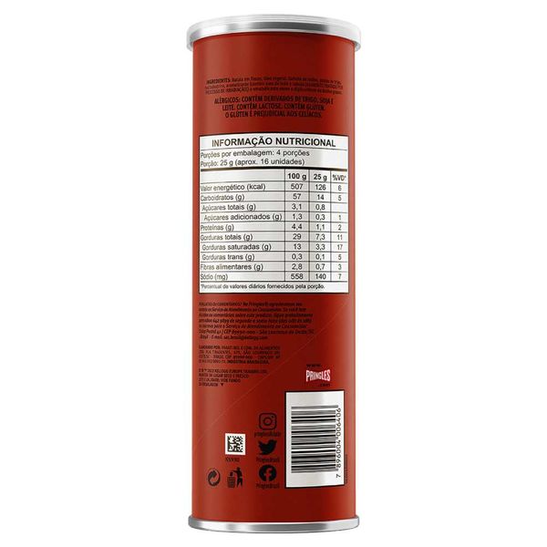 Caixa Pringles Churrasco 109g  2