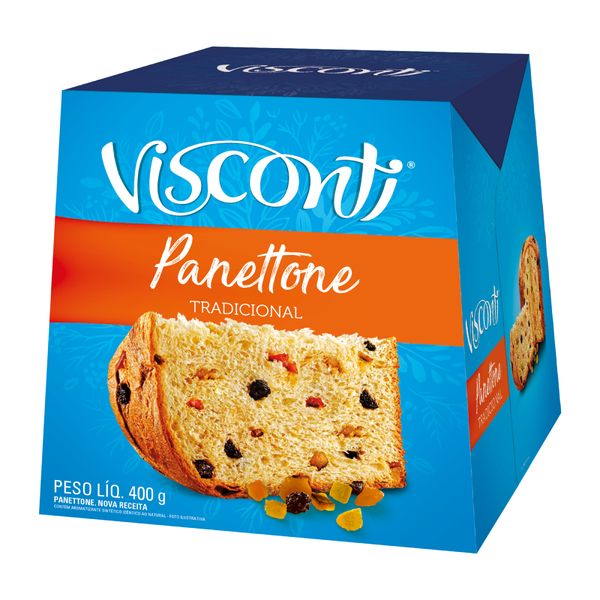 Caixa Visconti Panettone Frutas 400g  1