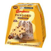 Caixa Bauducco Pandoro com Gotas de Chocolate 500g 6 und.