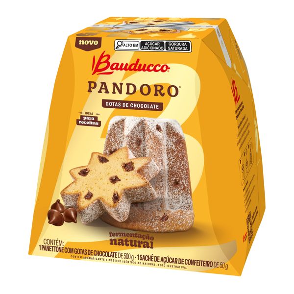 Caixa Bauducco Pandoro com Gotas de Chocolate 500g 1
