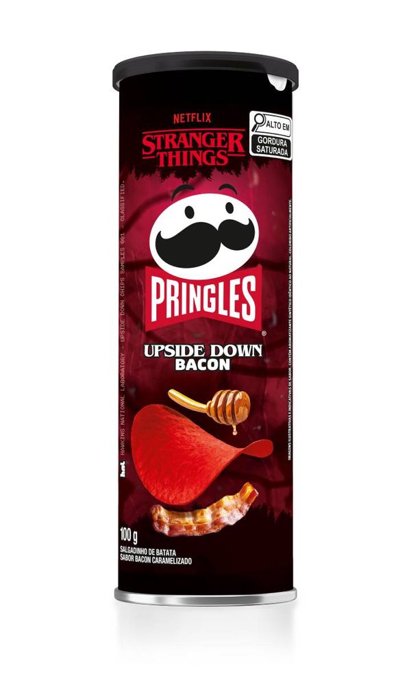 Caixa Pringles Stranger Things Bacon 100g  1