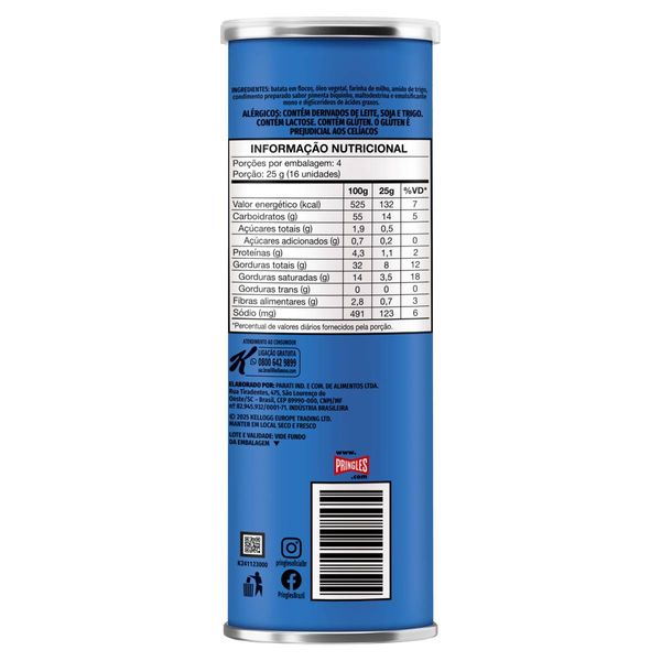 Caixa Pringles Pimenta Biquinho 100g 2